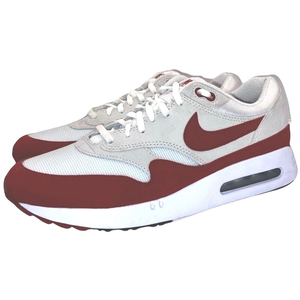 Nike Air Max 1 White University Red FQ3272-108 Mens Sneakers Size 9